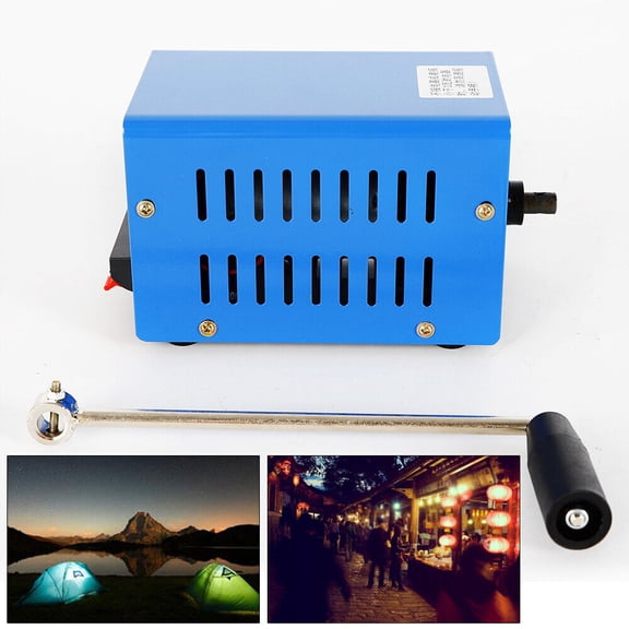 20W Hand Crank Generator Portable USB Charger Manual Power Supply for Camping US