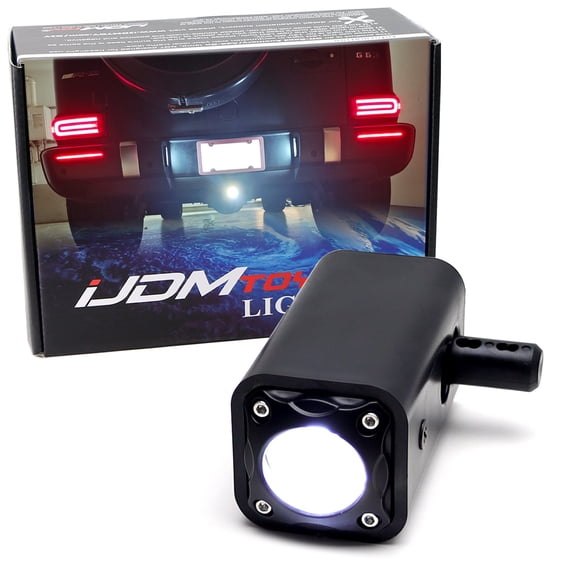 20W High Power Xenon White/Selective Yellow Dual Color Tow Hitch Mount LED Pod Reverse Light Kit For Truck SUV Trailer Equipped 2-Inch Class 3/4/5 Towing Adapter Hole