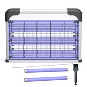 20W Indoor Bug Zapper Electronic Insect Killer - Fly Catcher Including 2pcs Replacement Light Bulbs for Home Kitchen Office