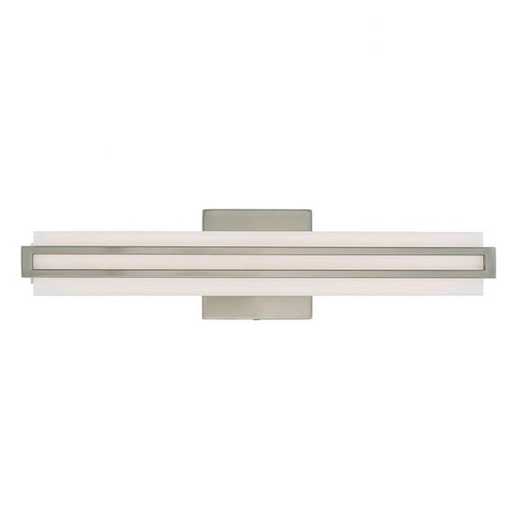 20W Led Ada Bathroom Light in Modern Style 4.38 inches Wide By 17.5 inches High-Brushed Nickel Finish Bailey Street Home 218-Bel-3110320
