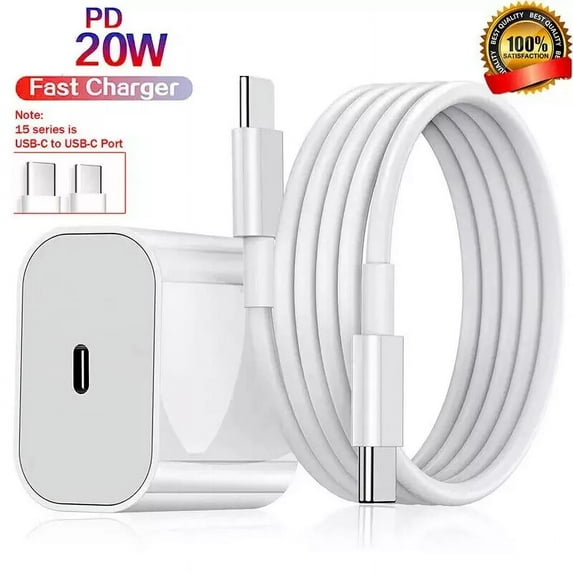 20W Original USB-C Fast Charger For iPhone 14 13 12 11 Pro Max XS XR 8 Type C Cable Compatible with i Pad Pro