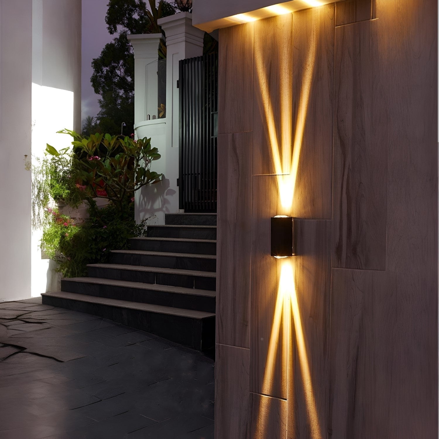 20W Outdoor 3 Beams Wall Light