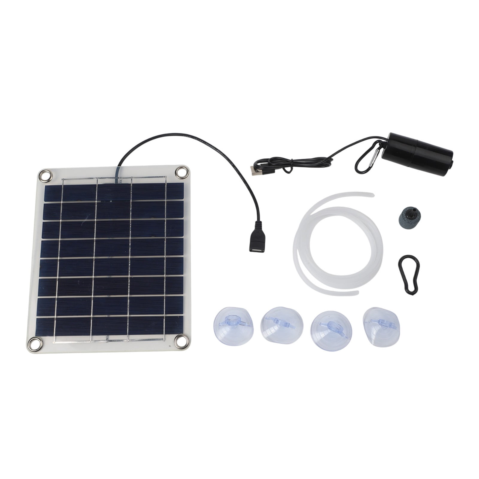 20W Outdoor Aquarium Fish Tank Oxygen Air Pump Portable Solar USB Oxygen Pump
