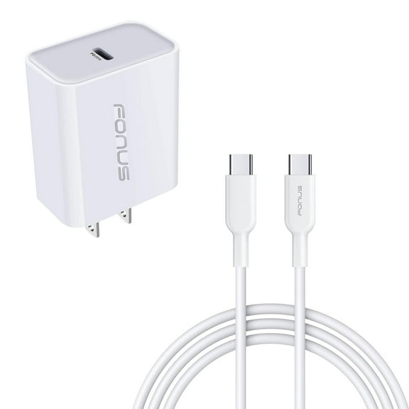 20W PD Home Charger Fast Type-C for Samsung Galaxy A06/A16 5G/A26 5G/A36 5G/A56 5G - 6ft Long Cable Quick Power Adapter USB-C Wall
