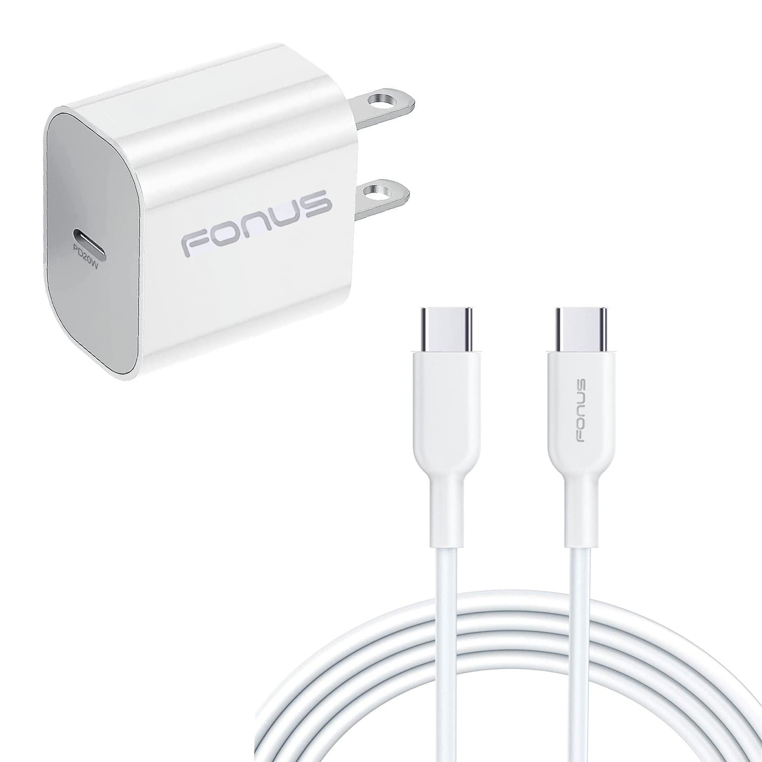 20W PD Home Charger for Nokia G90/G100/G300/G310 5G - Fast Type-C 6ft Long Cable Quick Power Adapter for Nokia G90/G100/G300/G310 5G