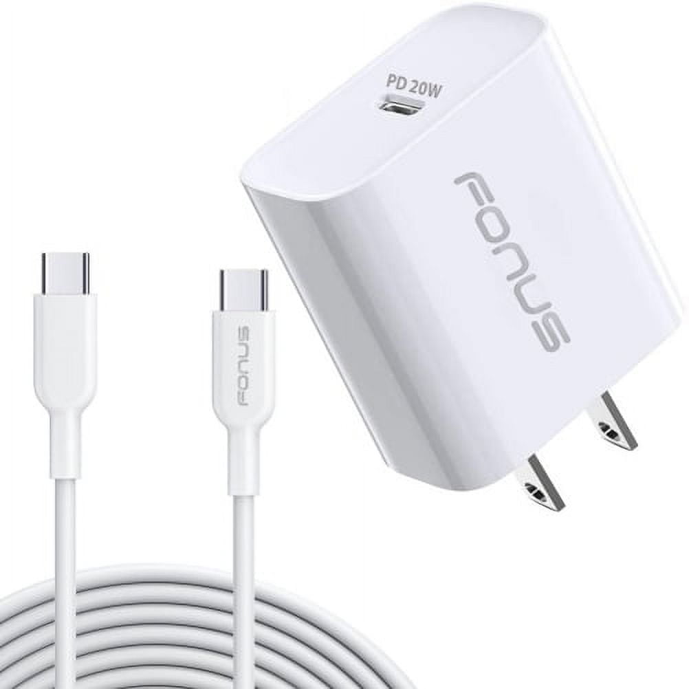 20W PD Home Charger for Nokia XR20/XR21 - Fast Type-C 6ft Long Cable Quick Power Adapter USB-C for Nokia XR20/XR21