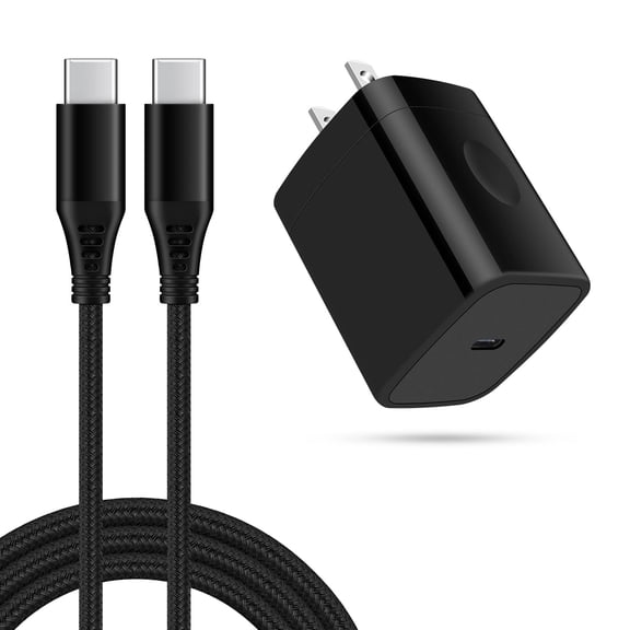 20W PD USB - C Wall Charger with 6 - FT Cable, Compatible for Moto G Series, Motorola Edge Series, Razr Series and Pixel 8/7 Pro