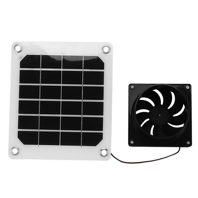 20W Solar Panel Exhaust Fan Kit with Protective Net 6 Inch Portable