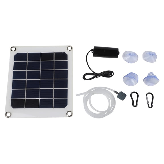 20W Solar Powered Pond Aerator Pump With Mono line Panel, Noiseless Oxygenation For Outdoor Fish Pond Or Stock Aquarium, Water Feature Accessory