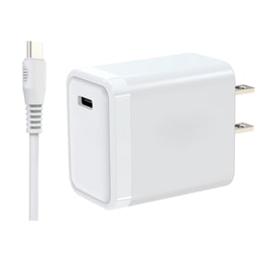 20W USB-C PD Fast Wall Charger, Compact Power Adapter for iPhone 16/15/14, iPad & Samsung with 2 Charging Cable