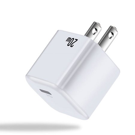 20W USB C Power Adapter, PD Port Wall Charger Block Fast Charge Compatible with iPhone 15/15 Pro Max/14/14 Pro/13/13 Pro/12 Pro Max/12/12 Pro/12 Mini/11,Galaxy,Pixel 4/3, iPad Pro (Cable Not Included)