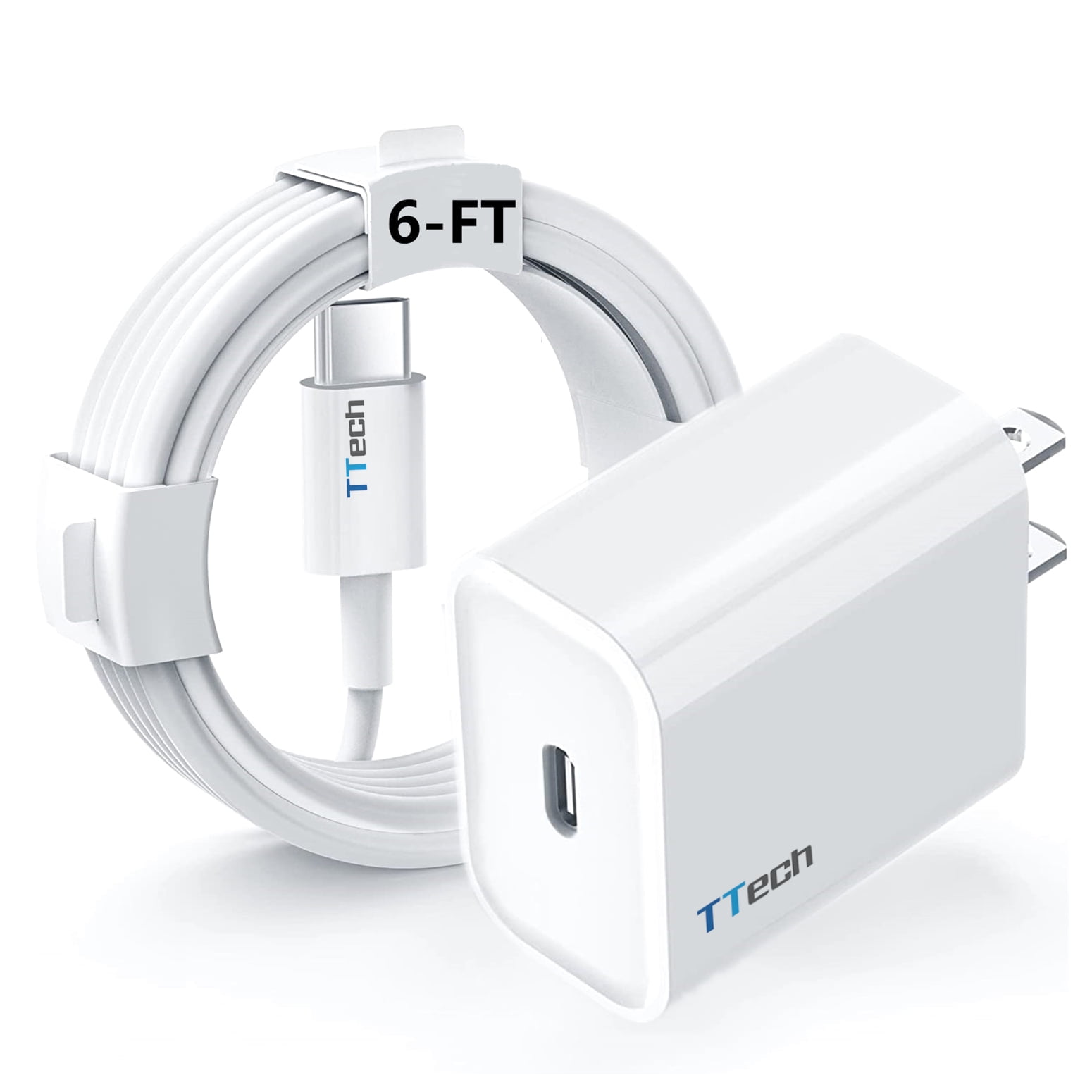 Cargador Iphone 13 Cargador Rápido 20W USB-C Para IPhone - Incluye Cable 2M | Carga Ultra Rápida IPhone 14/13/12/11 Pro MAX Cargador Movil