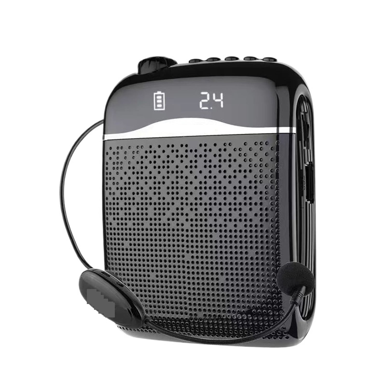 20W Voice Amplifier Wired/ 2.4G Wireless Microphone 5.0 SpeakerTeacher School Tour Guide Portable FM Radio Megaphone ,Powerful Voice Amplifier