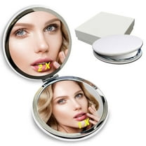 20X & 15X Magnifying Mirror Set with 3 Suction Cups Each - Compact & Travel Ready Mirror for Makeup - Sizes: 6" and 4" Wide