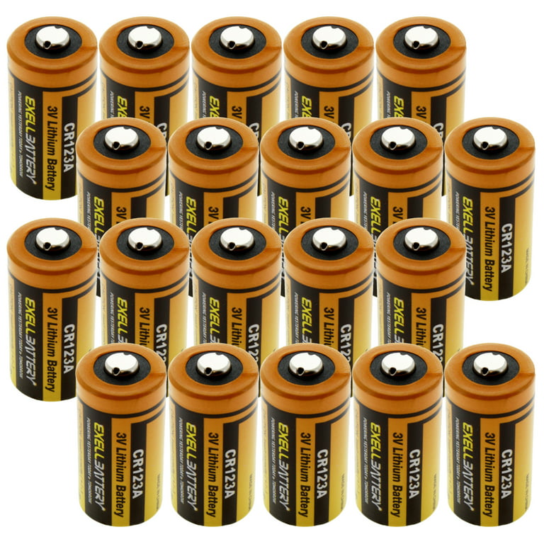 CR123A 3 Volt Photo Lithium Battery - 20 pack 