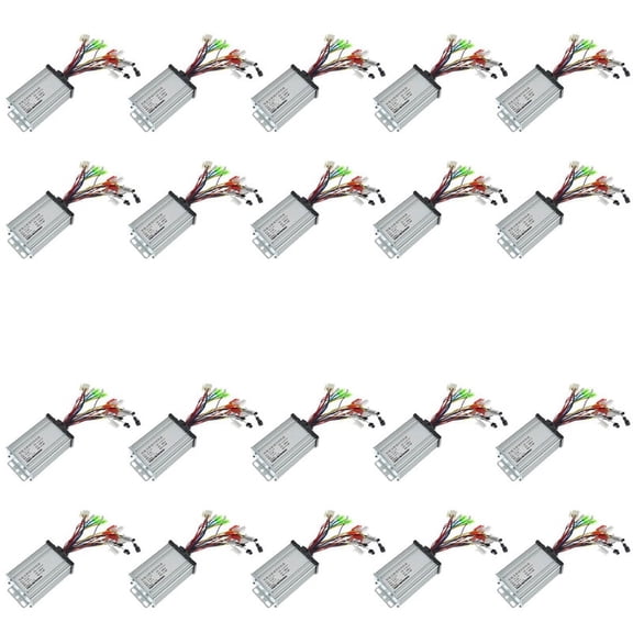 20X 36V 48V 350W E-Bike Brushless Controller 6 Tube Dual Mode for Electric Bicycle Scooter Speed Intelligent Dual Motor