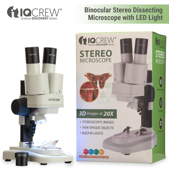 20X-40X Portable Stereo Microscope w/Deluxe 3D Insect Specimen Kit