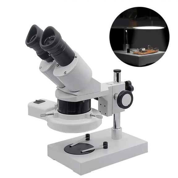 20X 40X Stereo Microscope With Ring Light Illumination For PCB Inspection Tools Industrial Microscopes Soldering Repair ,High Clarity