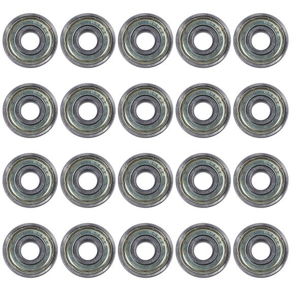 20X 629Z Double Metal Shielded Sealed Deep Deep Groove Ball Bearing 9X26X8mm,20 x deep groove ball bearing,Silver tone