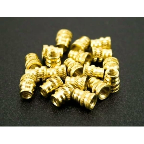 20X 8-32 Long Brass Metal Threaded Heat Set Inserts For Plastic 3D Printing Usa