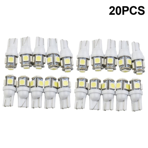 20X 921 LED License Plate Bulbs 6000K White Interior SMD T10 Light