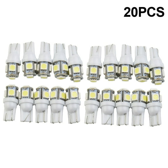 20X 921 LED License Plate Bulbs 6000K White Interior SMD T10 Light