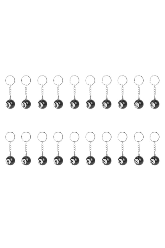 20X Billiard Ball Key Chain Key Ring Happy No. 8,20 x Billiard Ball Key Chain Keyring Happy No. 8