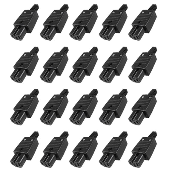20X Black IEC320 C15 Female Outlet Socket Power Adapter Connector AC 250V 10A