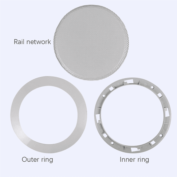 20X Ceiling Speaker Grille, 4-Inch Ceiling Embedded Audio Speaker Grille(Silver)