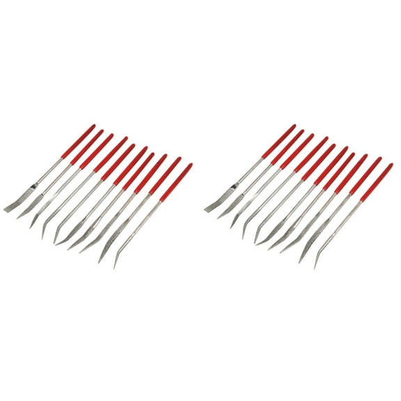 20X Curved Mini Diamond File Set Needle File Set Coated Diamond File Metal File Set