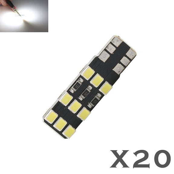 20X High Power 630LM 6000K White T10 921 RV Trailer Interior SMD Light Bulbs