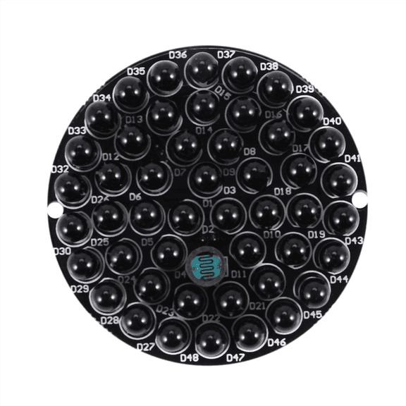 20X IR Infrared LED Board 940Nm 48Pcs IR At Night No Exposure Light Board for IR Illuminator CCTV