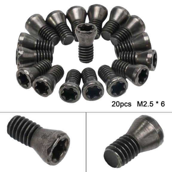 20X M2 M2.5 For M3 For M3.5 M5 Torx Screws For Replace Carbide Blades Cnc Lathe Tools M2.5 * 6 YIWEI