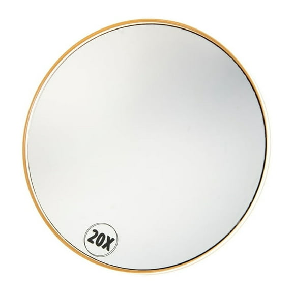 20X Magnifying Bathroom Mirror with Suction Cup Concave Design for Convenient Viewing Durable and Portable Ideal for Makeup and Nail Care Three Suction Cups for Secure Attachment