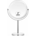 thumbnail image 1 of 20X Magnifying Makeup Mirror,Double Sided 1X & 20X Magnifying Mirror with Stand,Tabletop Magnified Vanity Mirror with 360°Rotation for Bathroom or Bedroom 7.8 Inch, 1 of 4