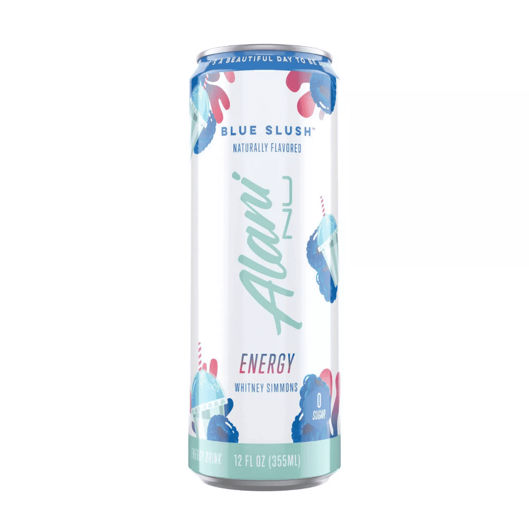 Alani Nu Energy Drink - Blue Slush - 12oz Cans (Single Cans)-Pack Of 4