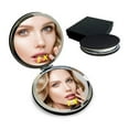 thumbnail image 1 of 1X 15X Magnifying Hand Mirror, Double Sided hand held Mirror with handle, Foldable Handheld Mirror with magnification, Desk Small Face Travel Makeup Mirror, 1 of 5
