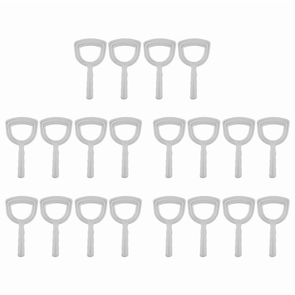 20X Meat Scraper Bone Dust Scraper Bone Scraper White Poly Scraper Bone Dust Remover Square Bone Dust Scraper