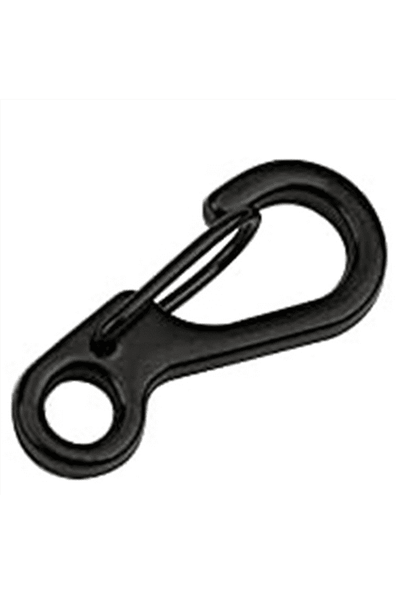 20X Mini Alloy Carabiner Clip Tiny Spring Snap Hook Carabiners for Backpack Keychains Accessories(Black),20 x Carabiner Clip,Black