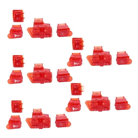 20X Motorcycle Horn Switch Button Turn Signal Switch Button Start Button For Honda DIO ZX AF27 AF28 AF34 AF35 Red