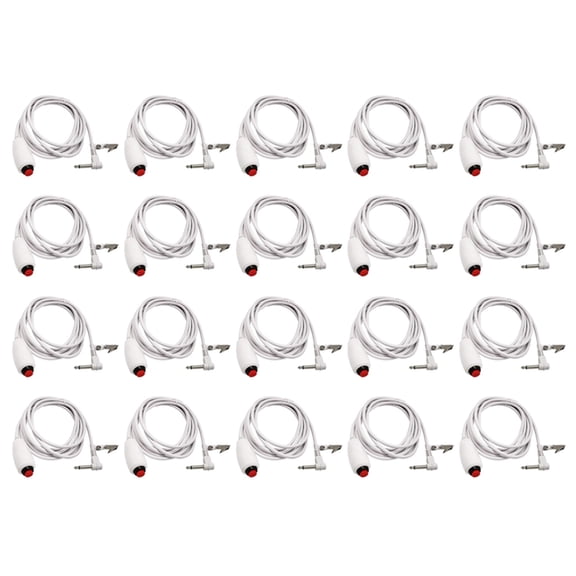 20X Nurse Call Cable 6.35mm Line Nurse Call Device Emergency Call Cable with Push Button Switch,20 x Nurse call cable,white