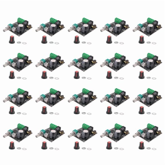 20X PAM8610 Dual Channel DC 12V HD Pure Digital Audio Stereo Amplifier Board Class D 15W X 2 High Power Amplifier Module