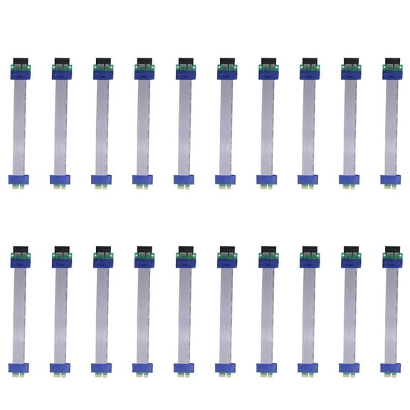 20X PCI Express Riser Card Extension Cable PCIE 1X to 1X Slot Riser Card Converter Extender Cable Adapter,20 x Expansion Cable,Blue