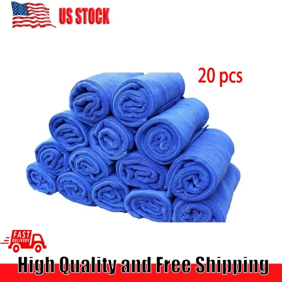 20X Polishing Towel Cloth Rag Car Microfiber Cleaning Detailing No Scratch Auto