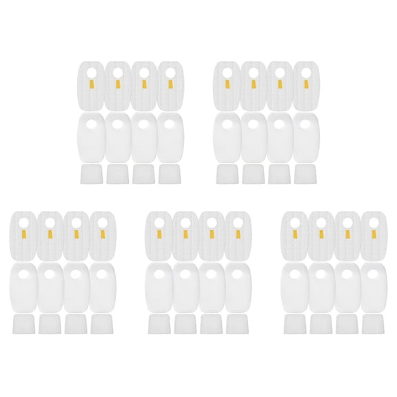 20X Pre and Post Filters Kit Replacement for Ro-Cket DuoClean HV380 HV381 HV382 HV380 HV381 HV383 HV384Q HV380W,20 x Pre-Motor foam & felt filters 20 x Post-Motor filters kit,White