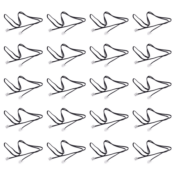 20X RJ11 6P4C Telephone Cable Cord ADSL Modem 1 Meters