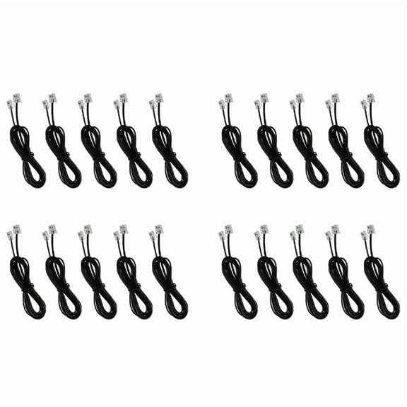 20X RJ11 6P4C Telephone Cable Cord ADSL Modem 2 Meters