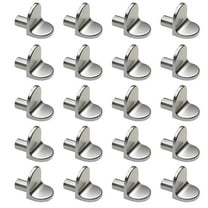 20X Shelf Support Studs Pegs Pins Plugs 5Mm L-Shaped Cabinet Bracket Silver Versatile Application Zinc Alloy Shelf Pins