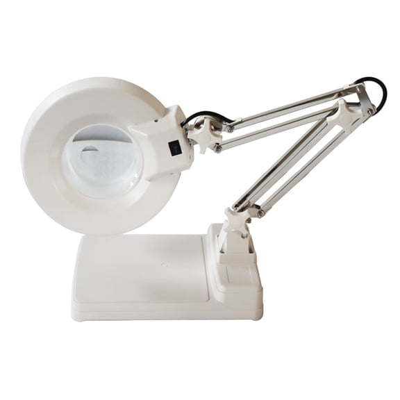 20X Table Magnifier Lamp Bench-top Magnifier Lamp LED Lamp Light Magnifier for Reading and Working 110V