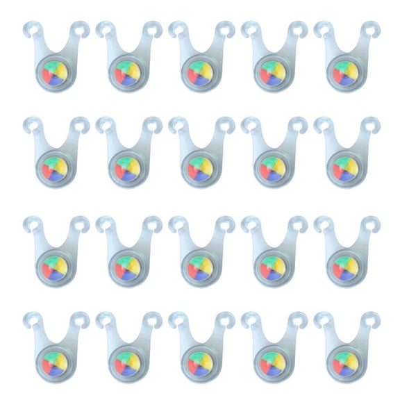 20X Tent Rope Light Guard, Hanging Lamp Small Flashlight LED Outdoor Camping Fishing Warning Safety Light Multicolor